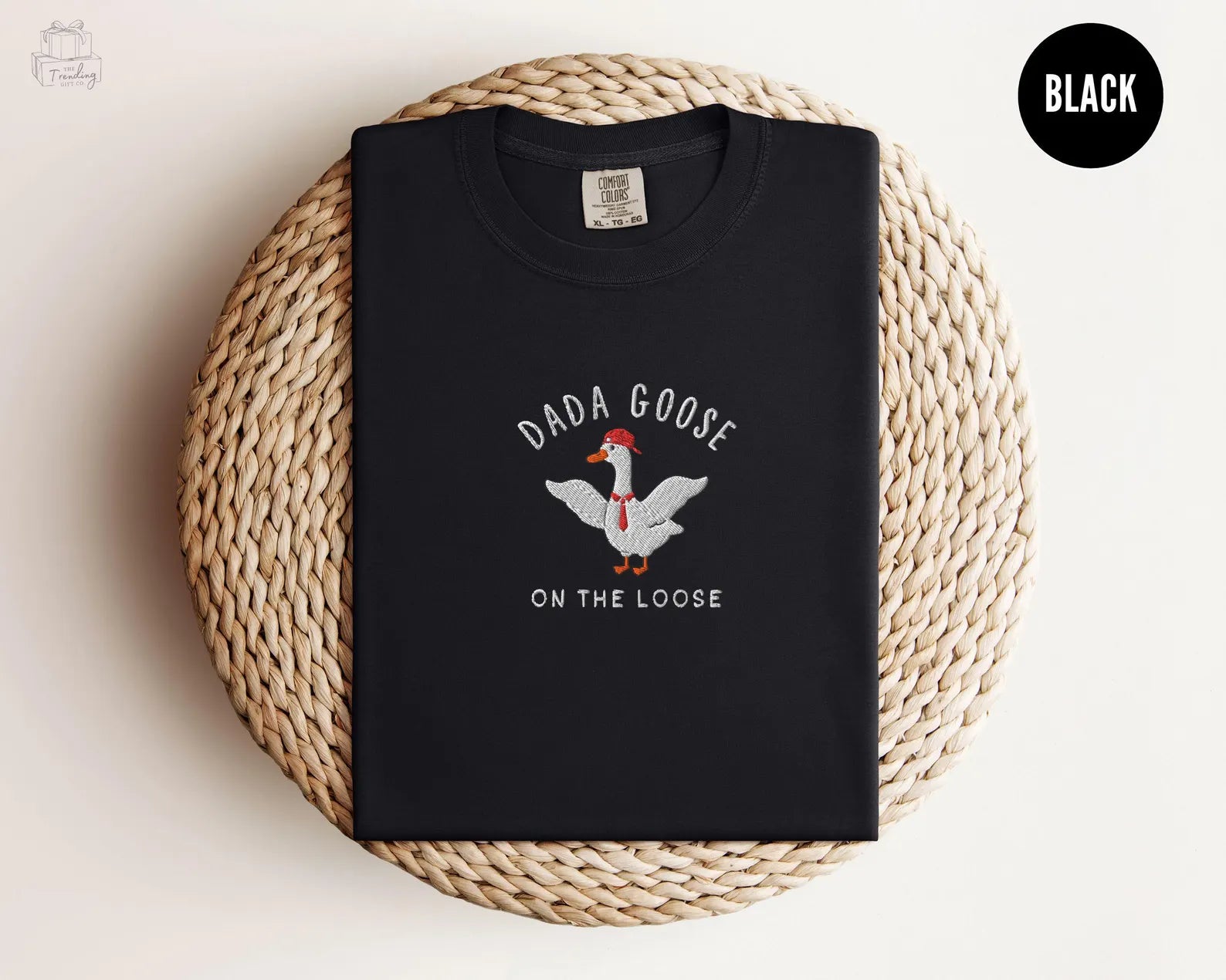 Dada Goose Embroidered Shirt, Funny New Dad Pregnancy Announcement Gift