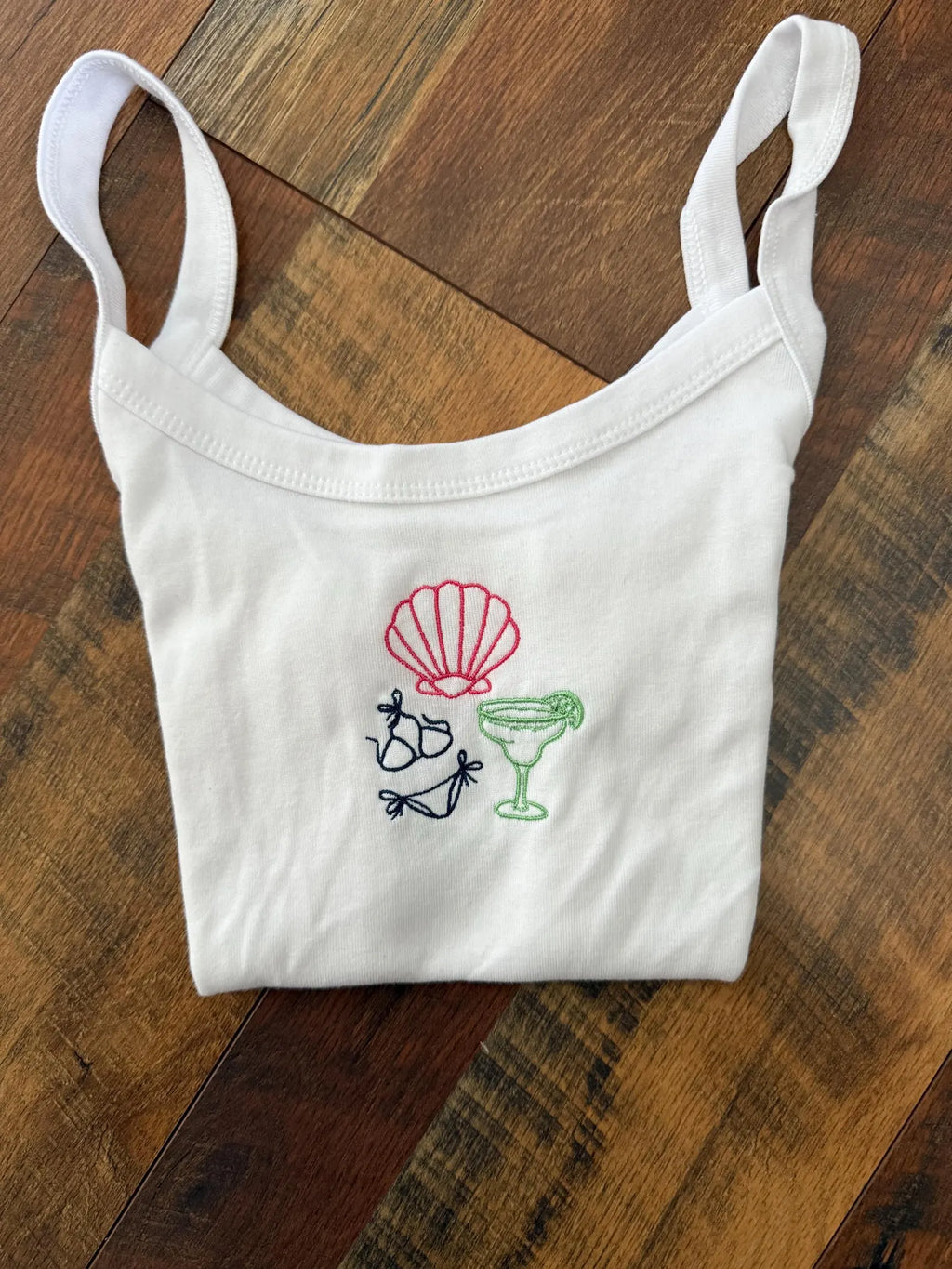 Custom Embroidered Tank Top, Personalized Crop Tank, Bachelorette Party Shirt, Bridal Party Gift, Custom Phrase Tank Top