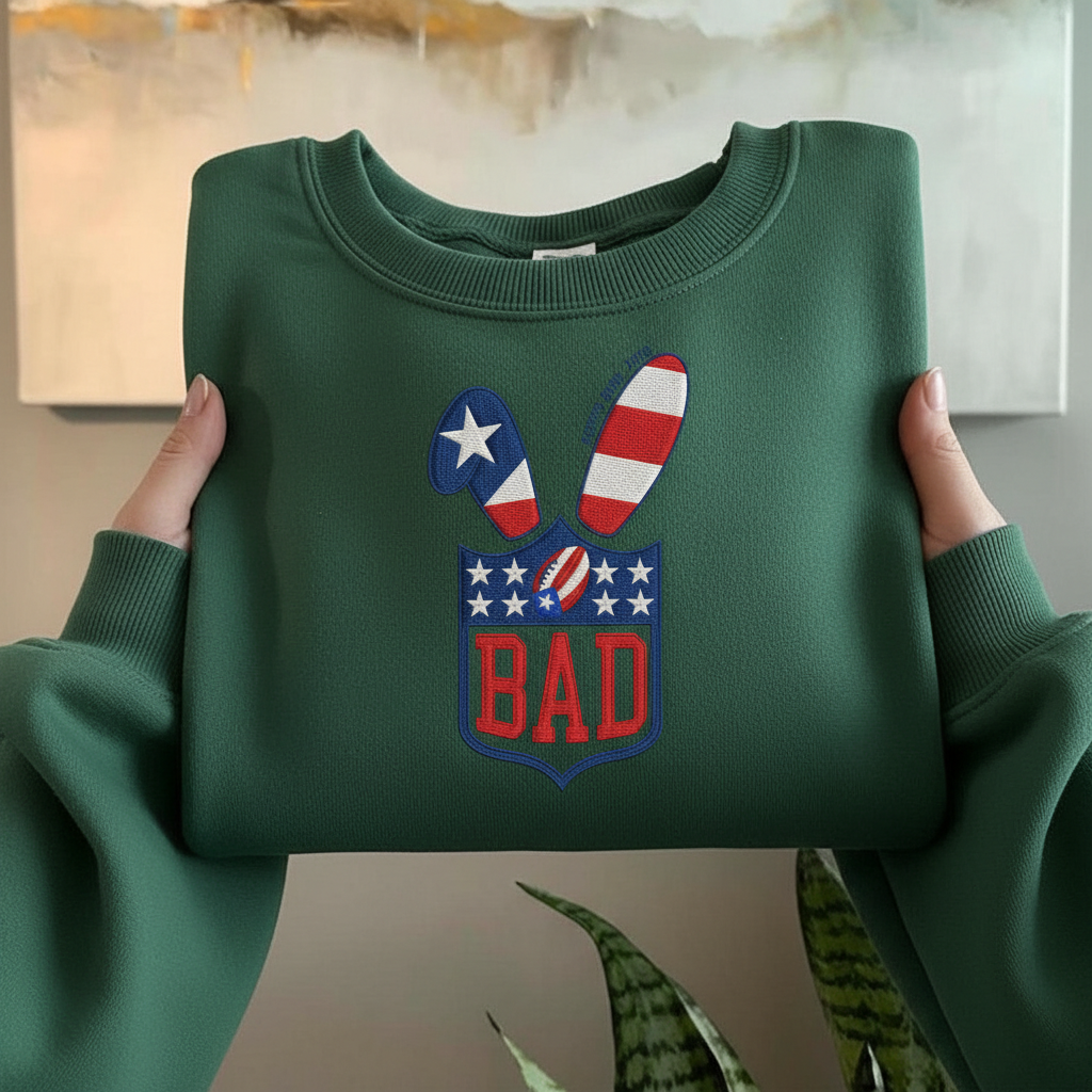 Benito Bowl Embroidered Sweatshirt – American Football Game Day Crewneck, Final Football Game Fan Shirt