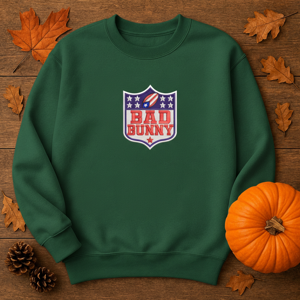 Benito Bowl Football Embroidery Bundle – Bunny Halftime Show Sweatshirt, Football Lover Merch