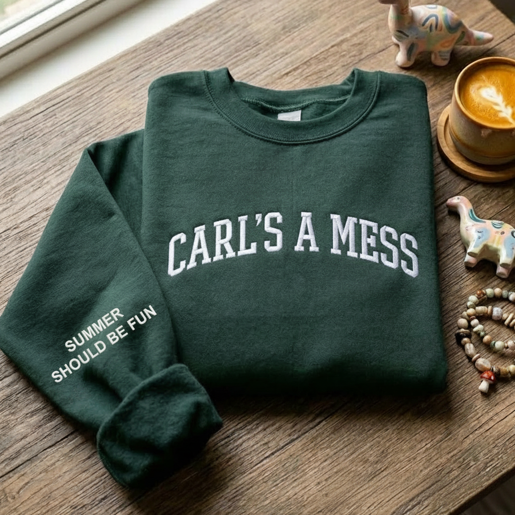 Embroidered Carls a Mess Sweatshirt, Summer House Inspired Embroidered Shirt, Can't Right Now Hoodie, Funny Quote Gift