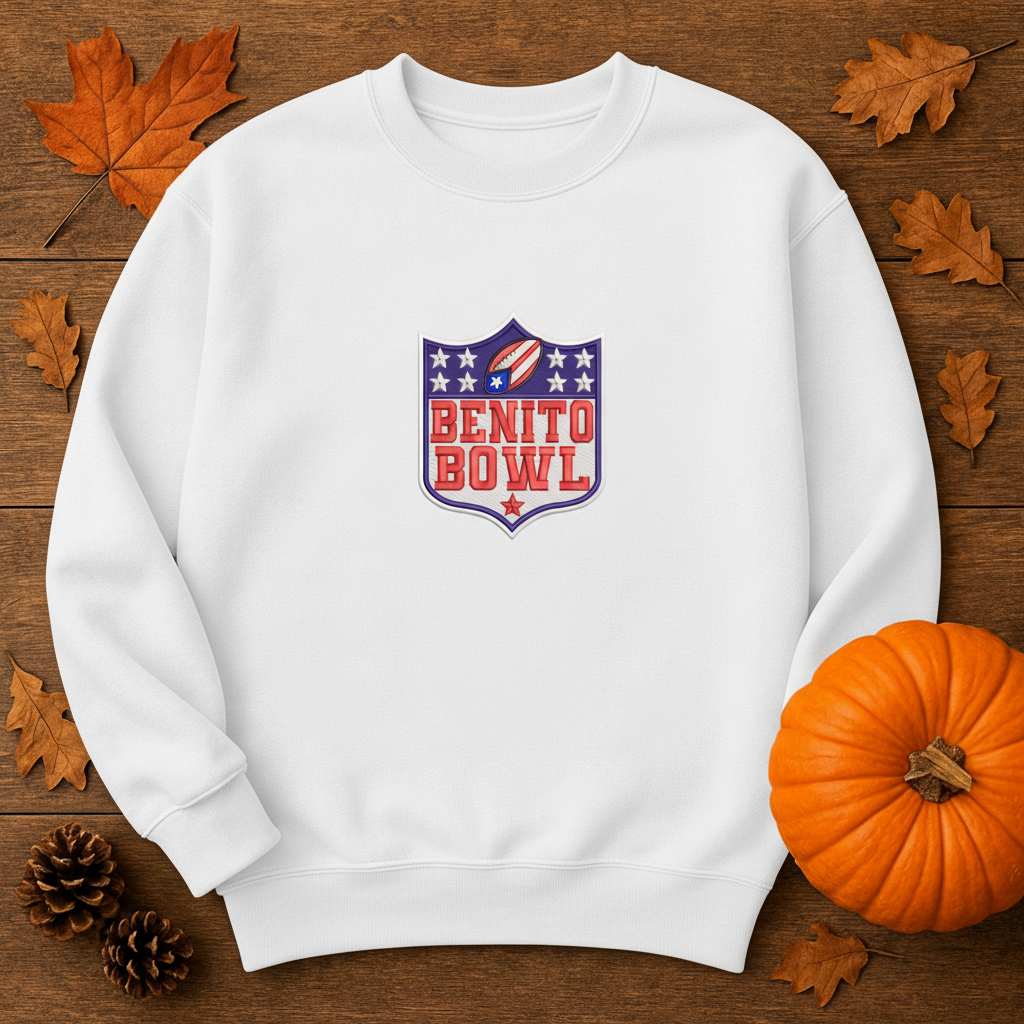 Benito Bowl Football Embroidery Bundle – Bunny Halftime Show Sweatshirt, Football Lover Merch