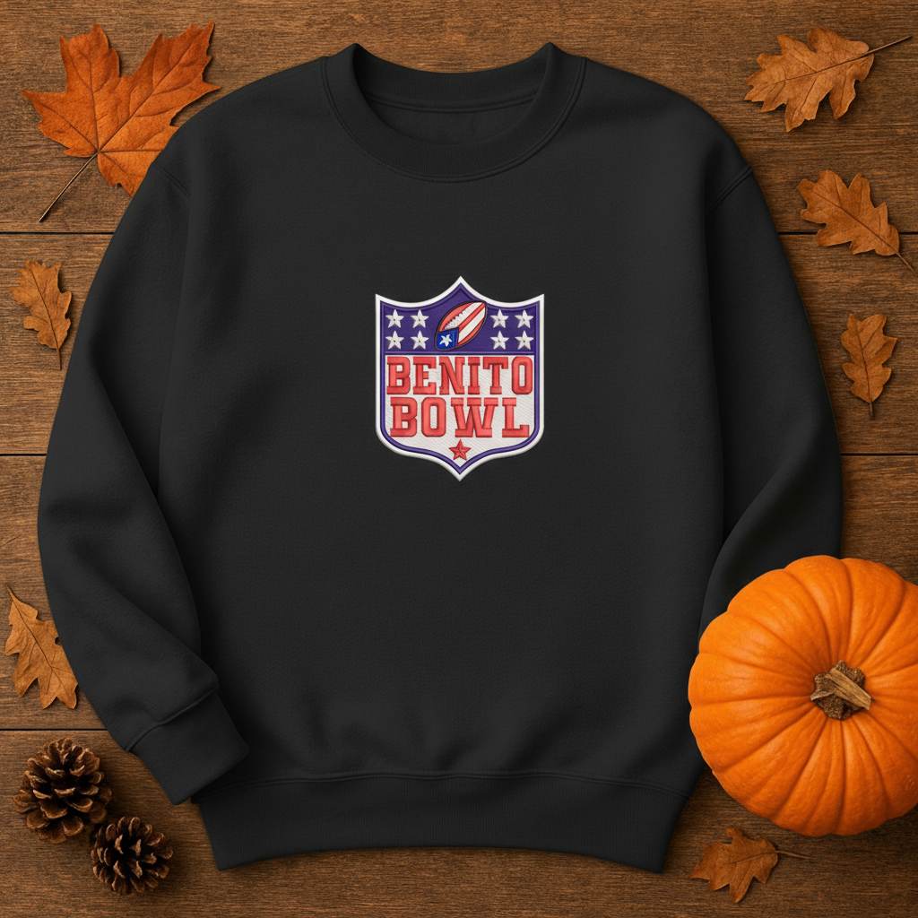 Benito Bowl Football Embroidery Bundle – Bunny Halftime Show Sweatshirt, Football Lover Merch