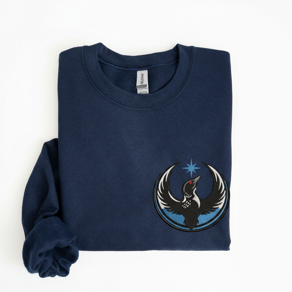 Embroidered Minnesota Rebel Sweatshirt, Alliance Political Shirt, MN Loon Protest Embroidery, Resistance Rebel Hoodie