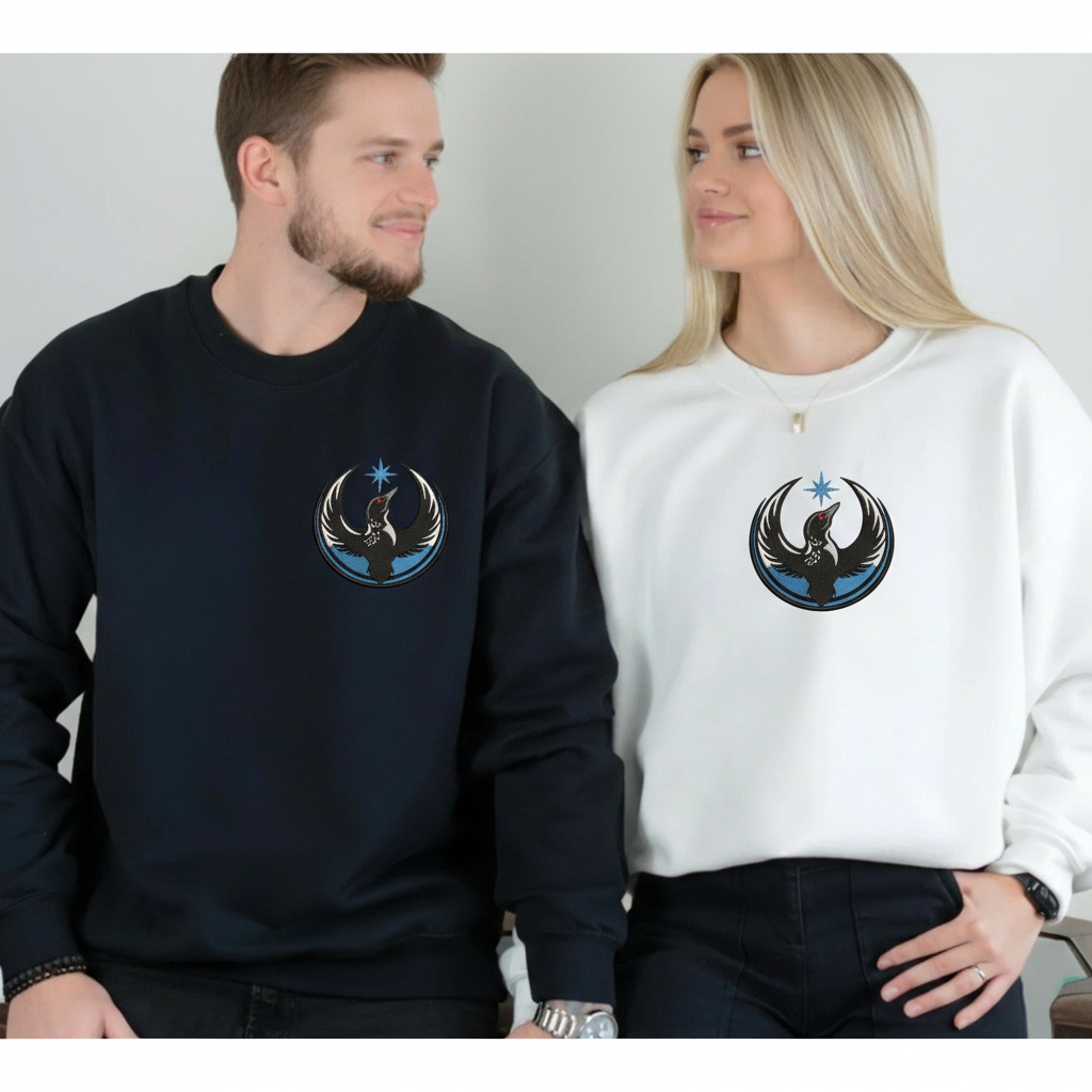 Embroidered Minnesota Rebel Sweatshirt, Alliance Political Shirt, MN Loon Protest Embroidery, Resistance Rebel Hoodie