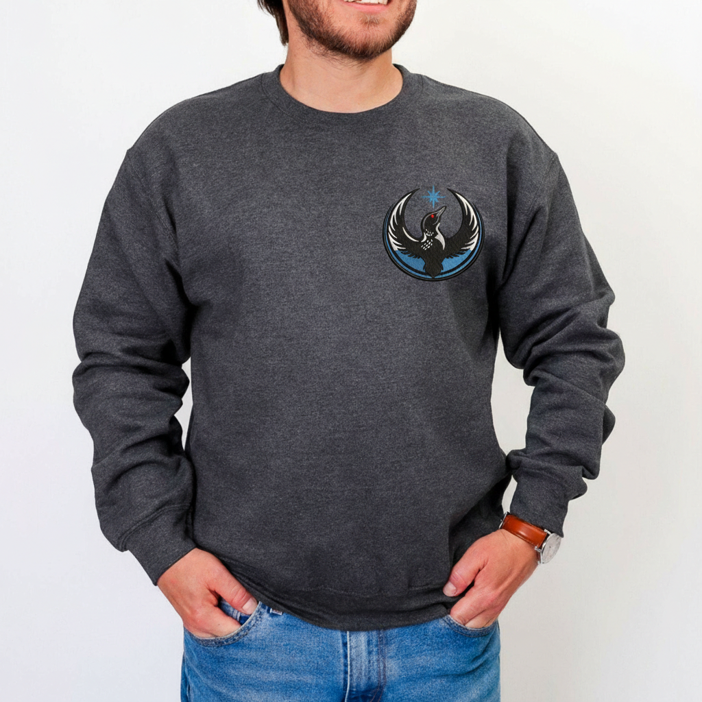 Embroidered Minnesota Rebel Sweatshirt, Alliance Political Shirt, MN Loon Protest Embroidery, Resistance Rebel Hoodie