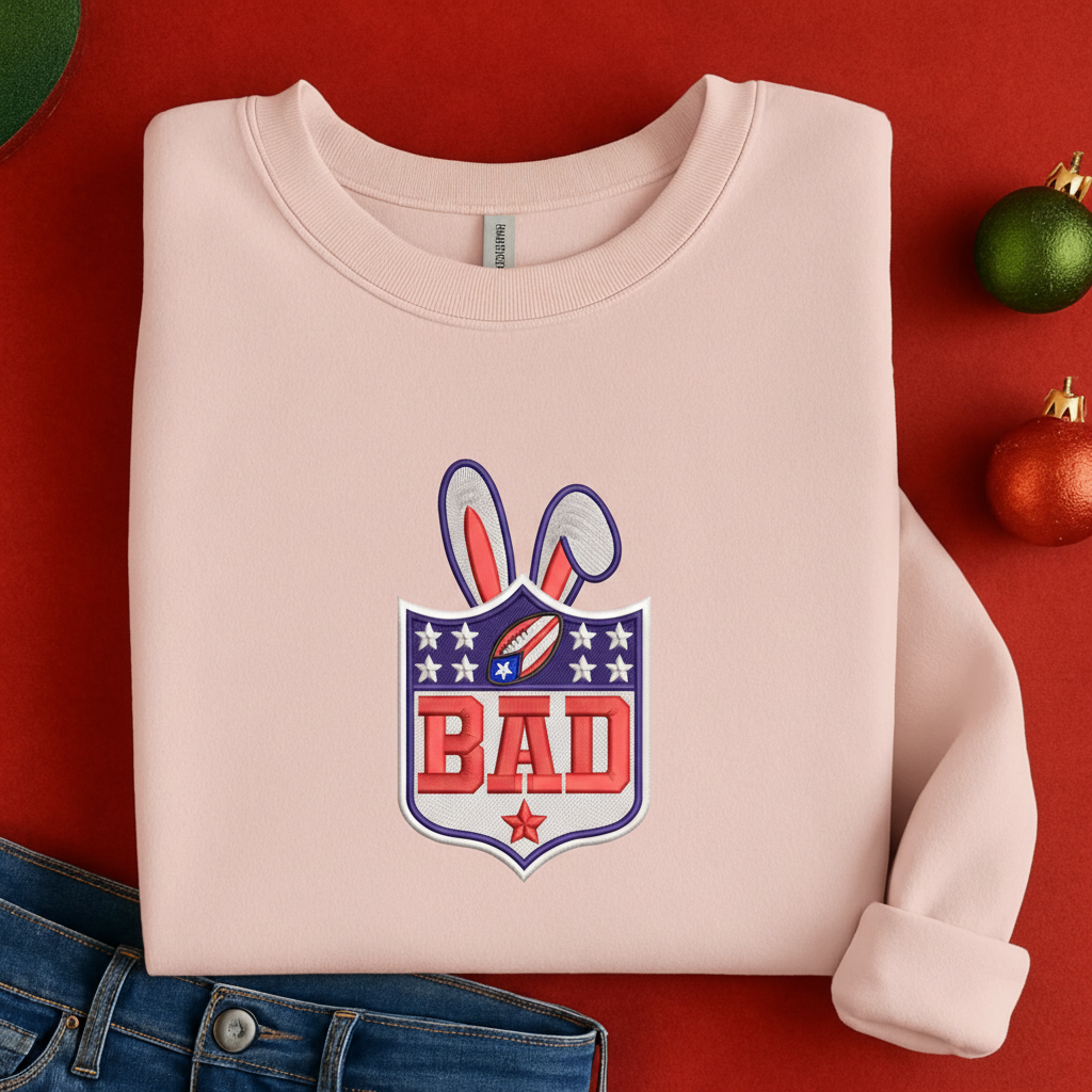 Benito Bowl Football Embroidery Bundle – Bunny Halftime Show Sweatshirt, Football Lover Merch