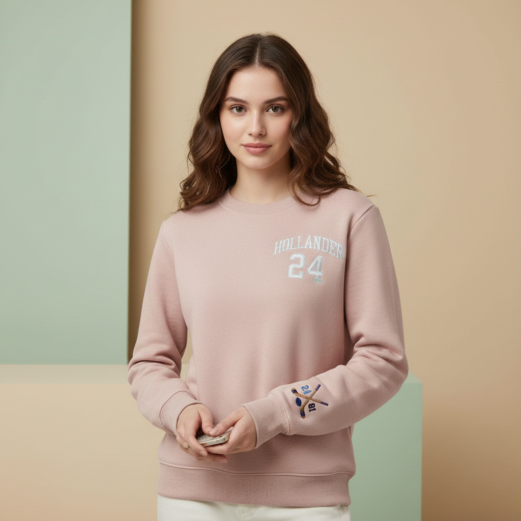 Embroidered Heated Rivalry Team Hollanov Sweatshirt – Hollander Rozanov 24 81 Hockey Romance, LGBT Hockey Fan Gift