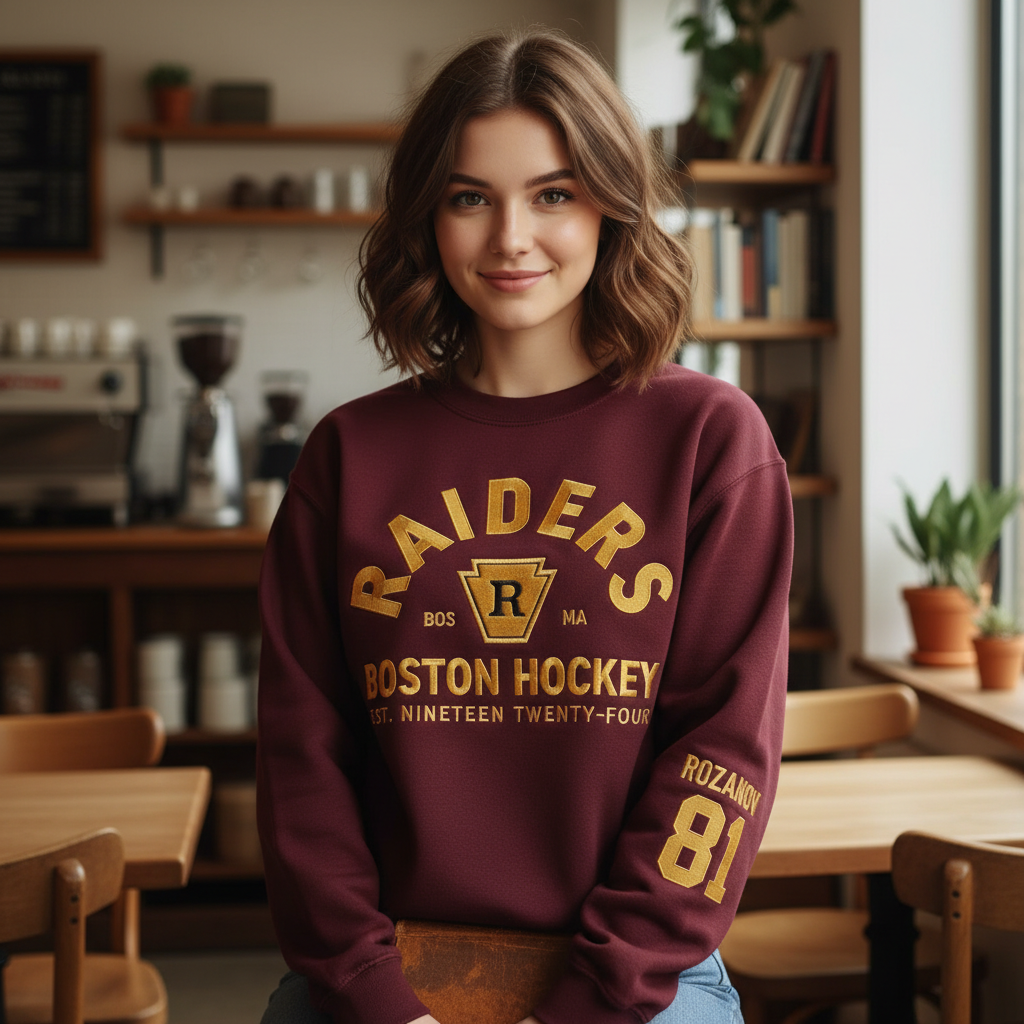 Ilya Rozanov #81 Boston Raiders Embroidered Sweatshirt – Heated Rivalry Inspired Shirt, Shane Hollander, Hudson Williams Merch