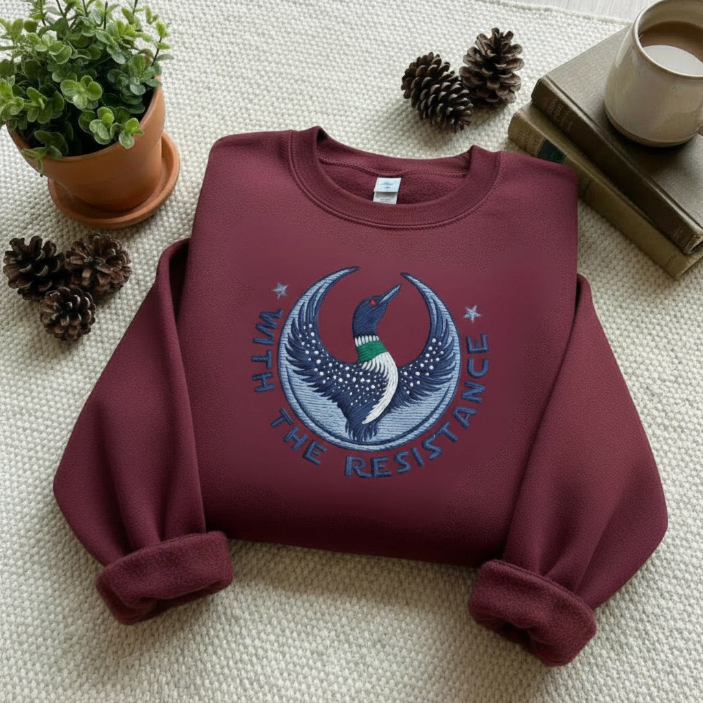 With the Resistance Embroidered Shirt, MN Rebellion ICE Out of MN Protest Shirt, Abolish Ice Shirt, Anti Trump Shirt, Pro Immigrants Apparel