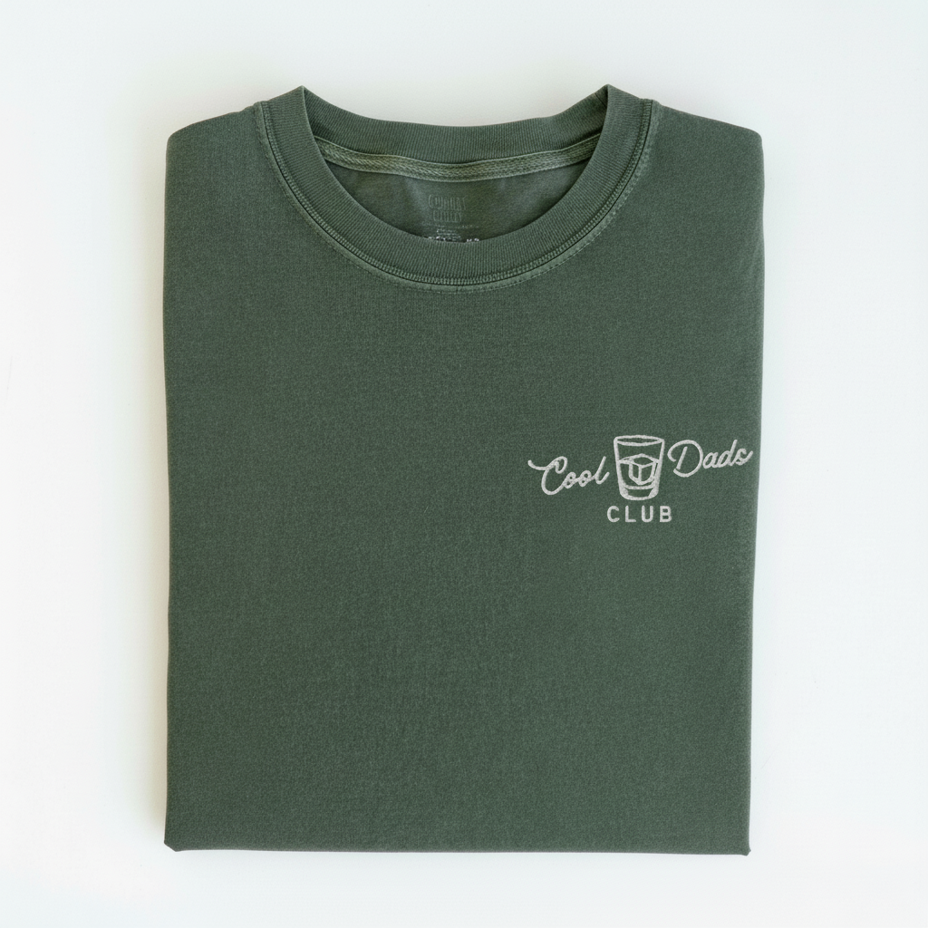 Embroidered Cool Dads Club Shirt, Old Fashioned Dad Tee, New Dad Gift, Pregnancy Announcement Shirt, Fathers Day Gift, Stylish Dad Outfit