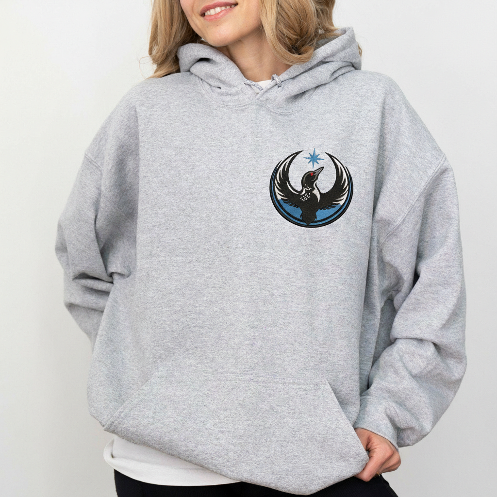 Embroidered Minnesota Rebel Sweatshirt, Alliance Political Shirt, MN Loon Protest Embroidery, Resistance Rebel Hoodie