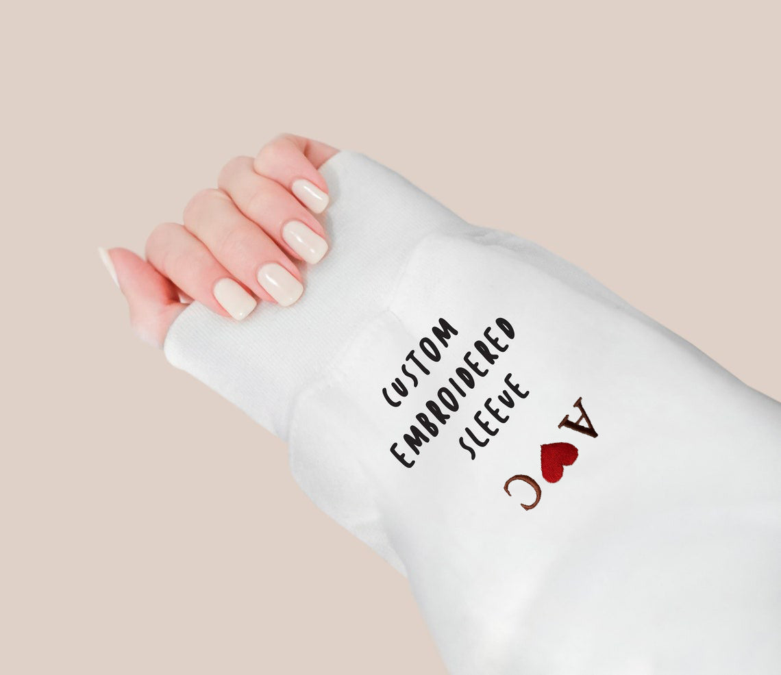 The Yapper and The Listener Hoodie, Matching Couple Hoodies, Funny Embroidered Text Sweatshirt, Valentine Gift for Couples