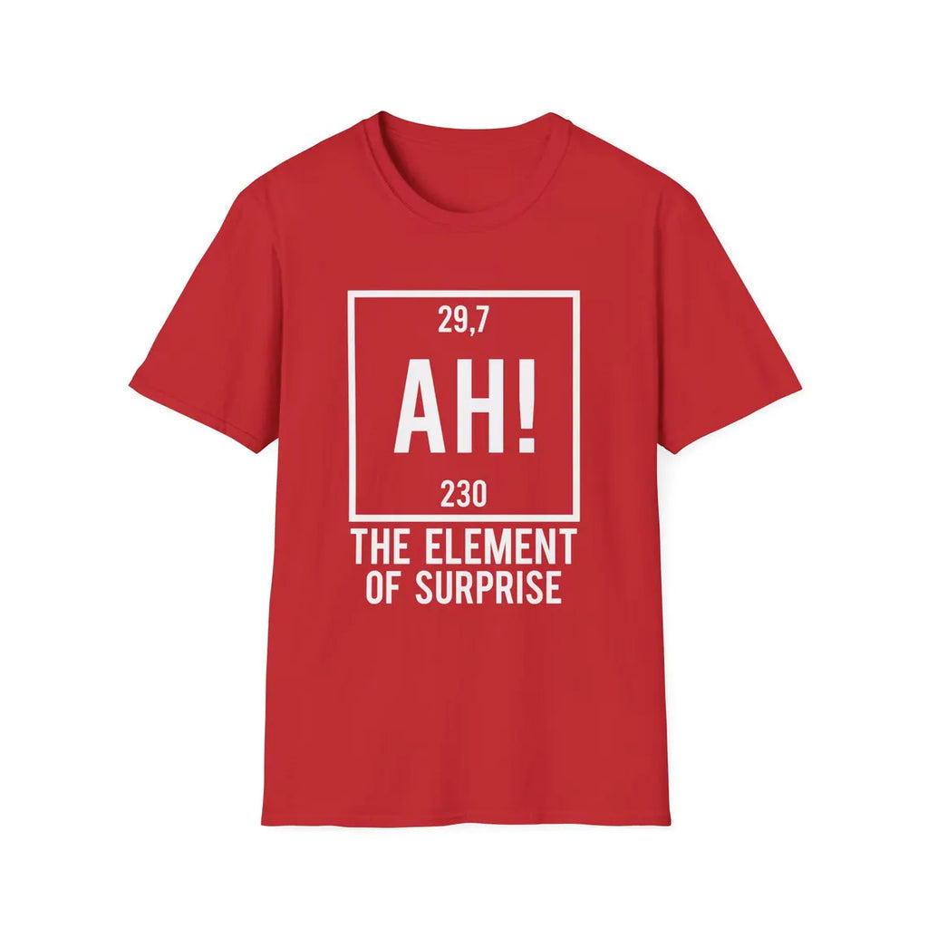 Embroidered Project Hail Mary AH! Element of Surprise Shirt, Ryland Grace Red T-Shirt, Chemistry Joke Tee, Sci-Fi Book Fan Gift