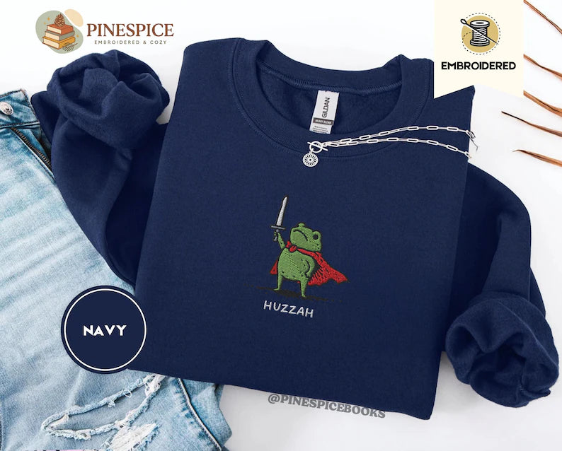 Christmas Embroidered Sweatshirt, Cute Santa Tree and Bow Design, Cozy Holiday Sweater, Personalized Christmas Gift