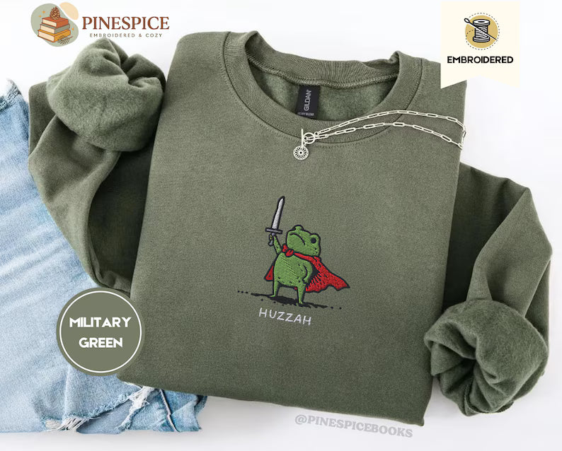 Christmas Embroidered Sweatshirt, Cute Santa Tree and Bow Design, Cozy Holiday Sweater, Personalized Christmas Gift