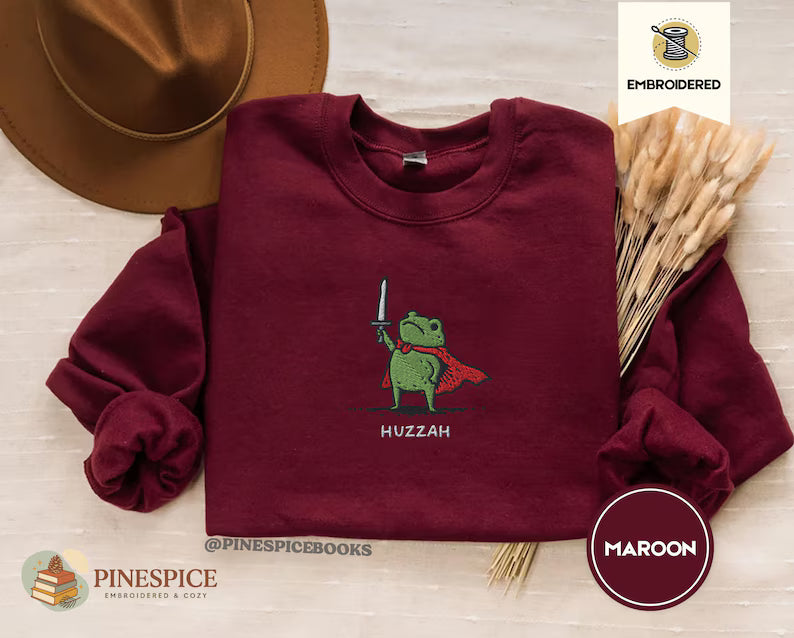 Christmas Embroidered Sweatshirt, Cute Santa Tree and Bow Design, Cozy Holiday Sweater, Personalized Christmas Gift