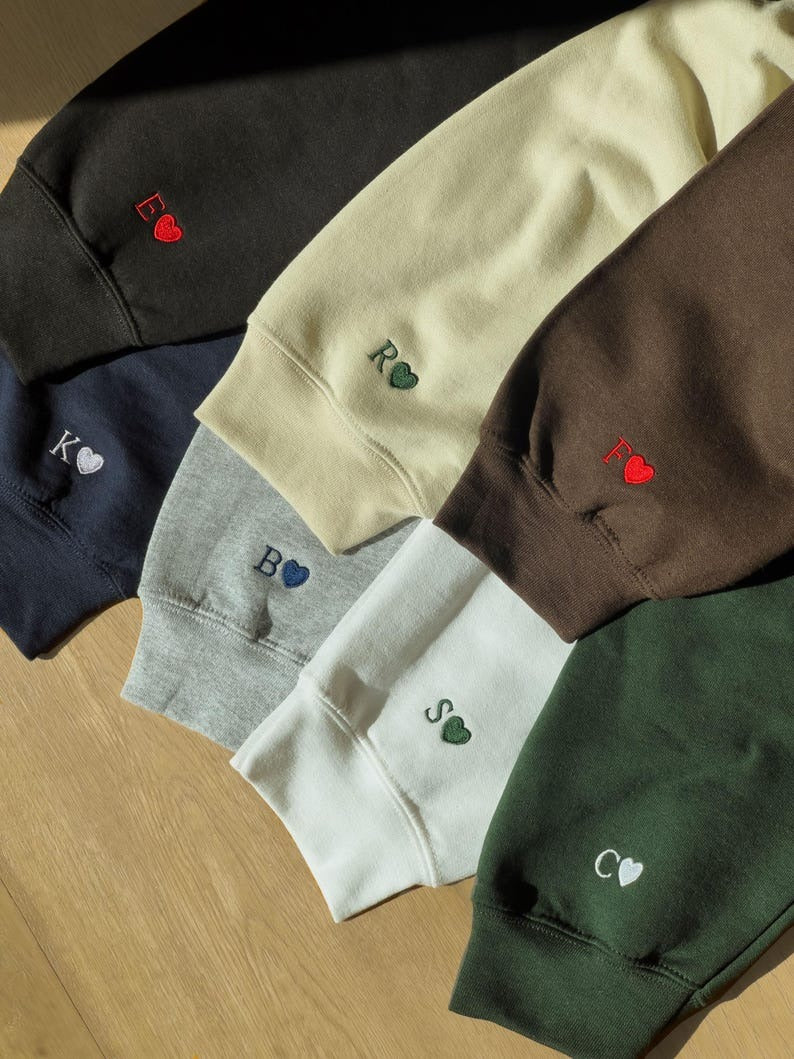 The Yapper and The Listener Hoodie, Matching Couple Hoodies, Funny Embroidered Text Sweatshirt, Valentine Gift for Couples